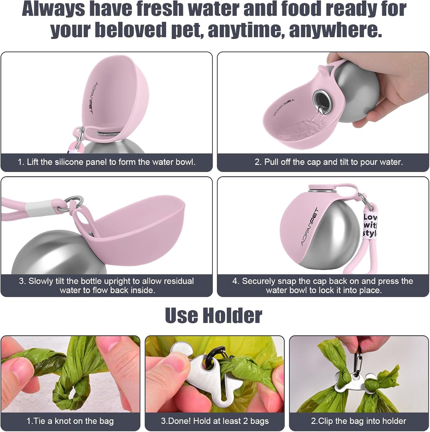 Portable Dog Water Bottle